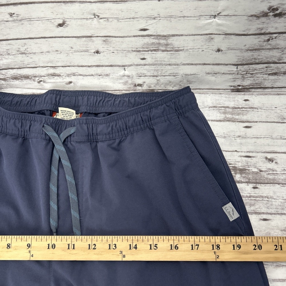 LL Bean Multisport Pants Men's Medium Blue Woven Straight Leg Stretch Hiking - Picture 6 of 11